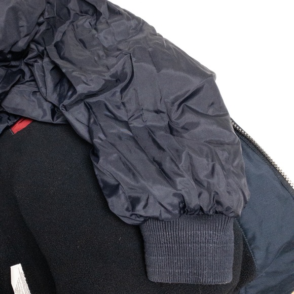 GANT Fleece Lined Navy Blue Bomber Jacket - Picture 8 of 10